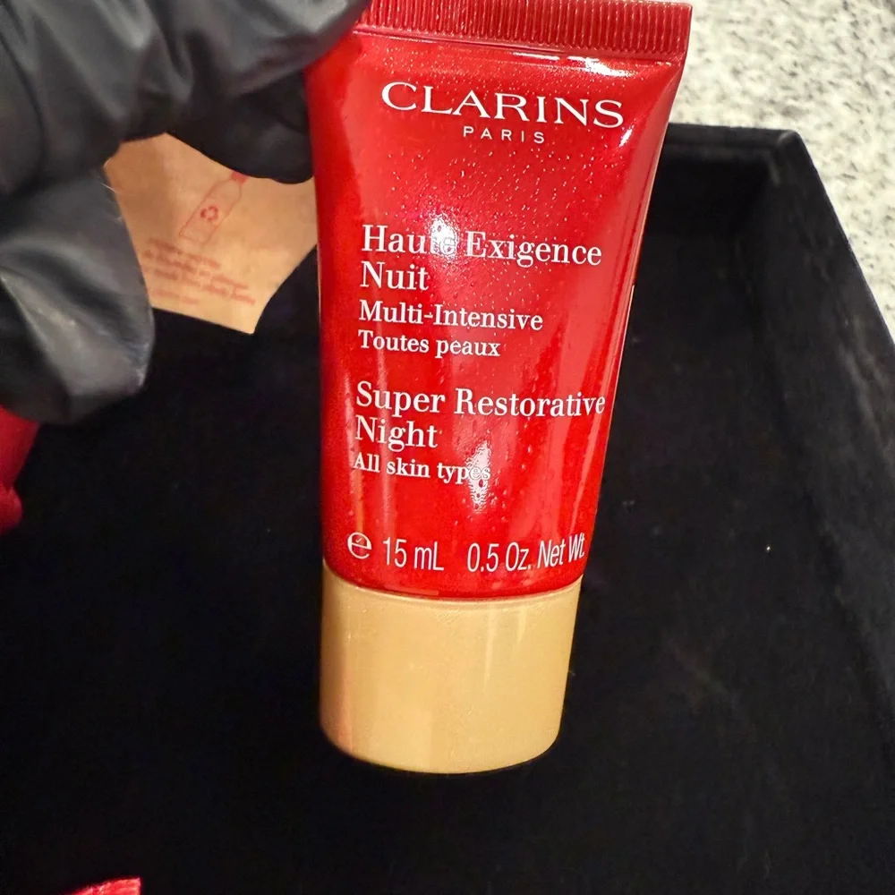 Clarins Red Pouch And Products - Picture 4 of 6